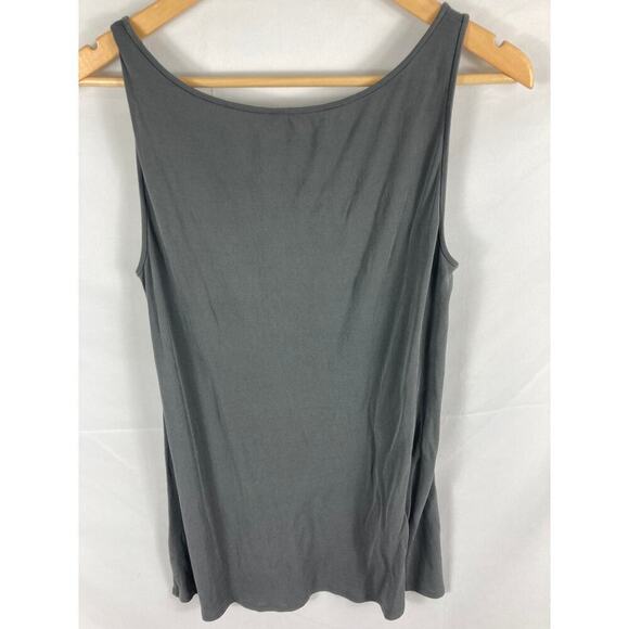 Eileen Fisher Silk Tank Grey Size PM - Picture 4 of 4